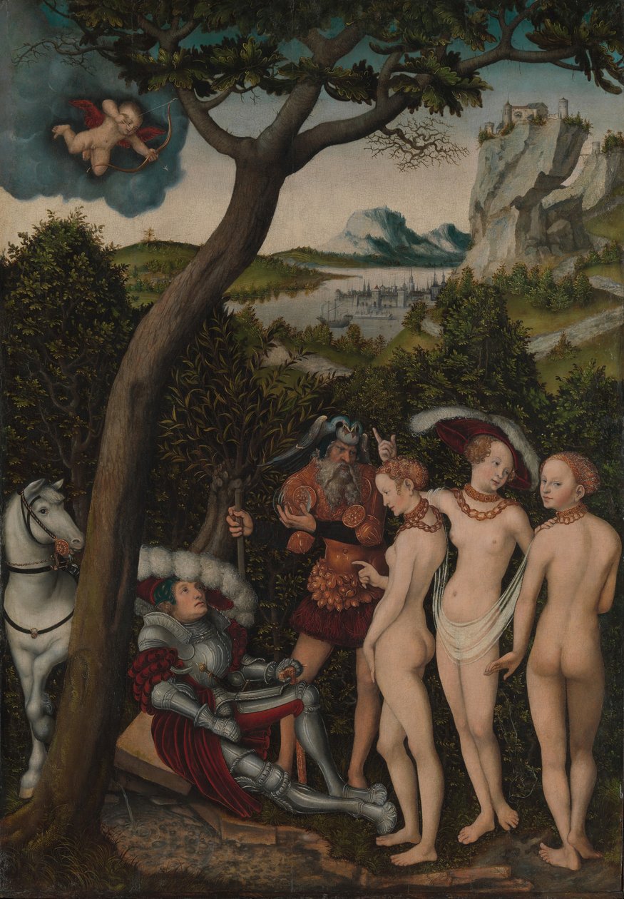Paris-dommen, ca. 1528. af Lucas Cranach the Elder