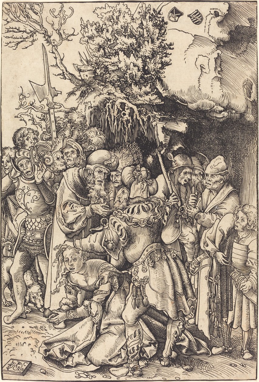 Sankt Barbaras martyrium af Lucas Cranach the Elder