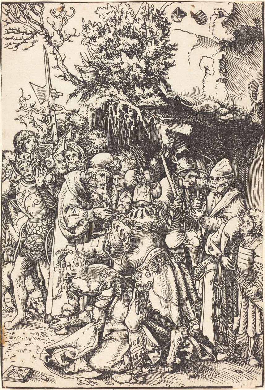 Sankt Barbaras martyrium af Lucas Cranach the Elder