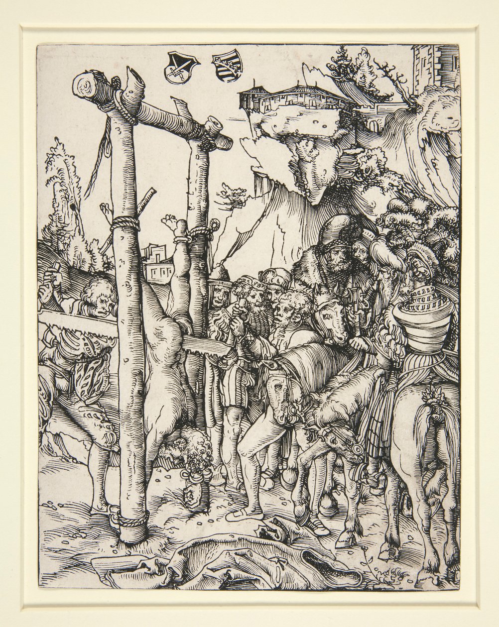 Sankt Simons martyrium af Lucas Cranach the Elder