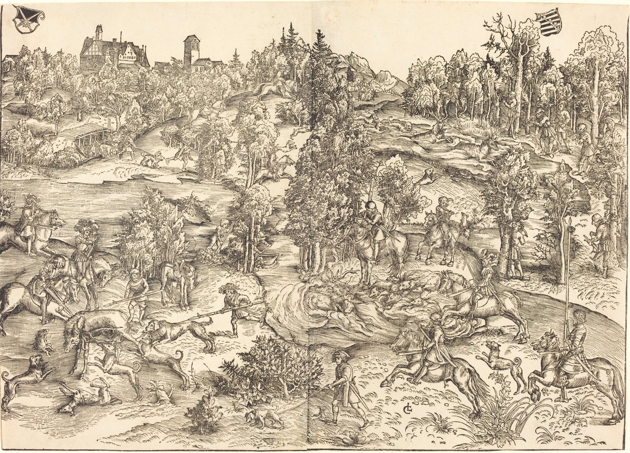 Hjortejagten af Lucas Cranach the Elder