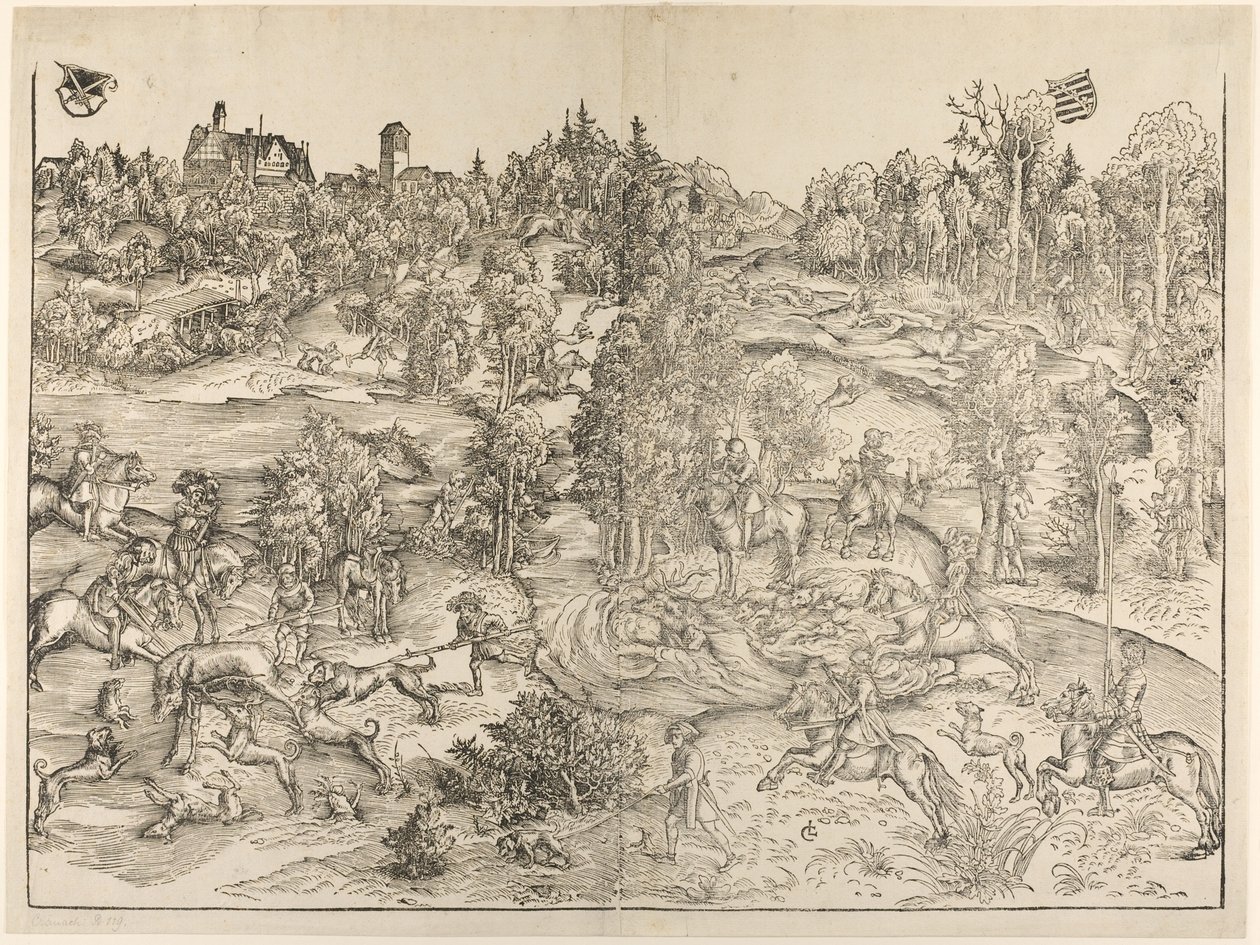 Hjortejagten af Lucas Cranach the Elder