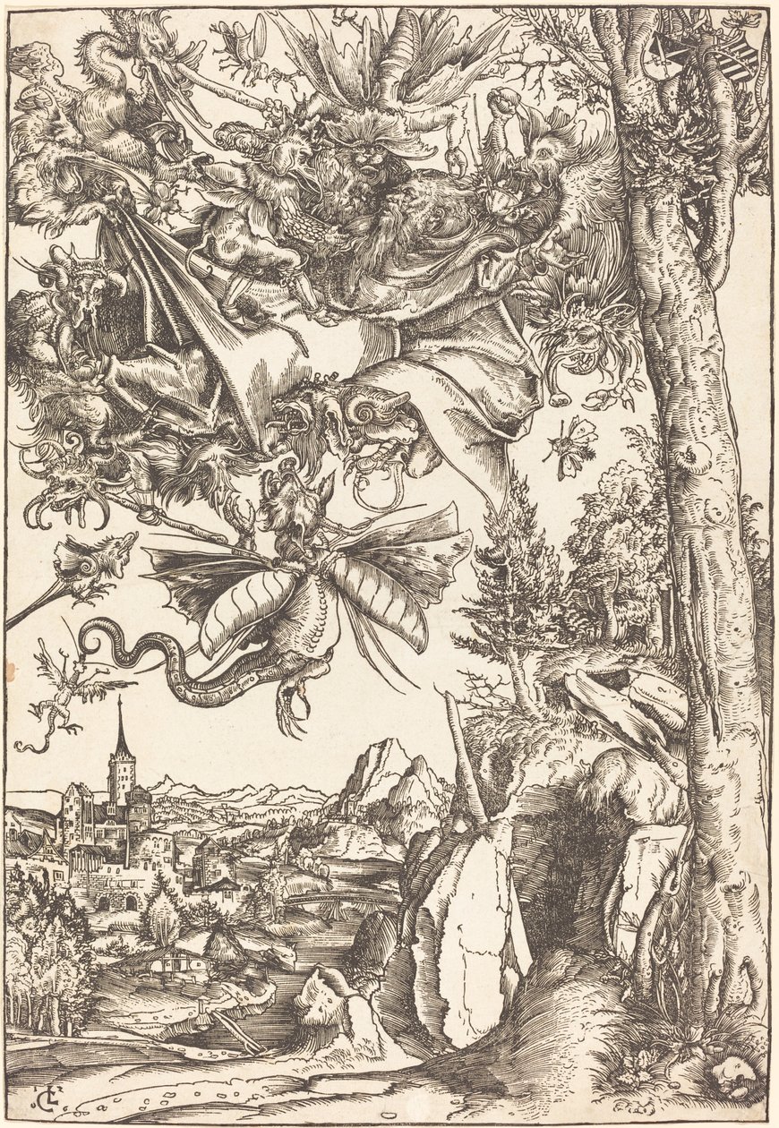 Sankt Anthonys fristelse af Lucas Cranach the Elder