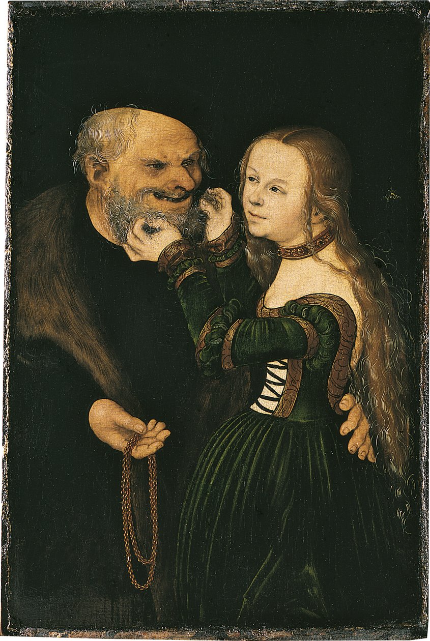 Det ulige par, ca 1530 af Lucas Cranach the Elder