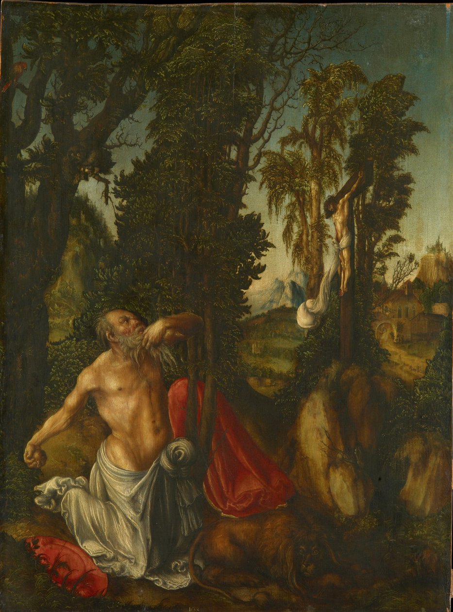 Den angrende Sankt Hieronymus, 1502 af Lucas Cranach the Elder