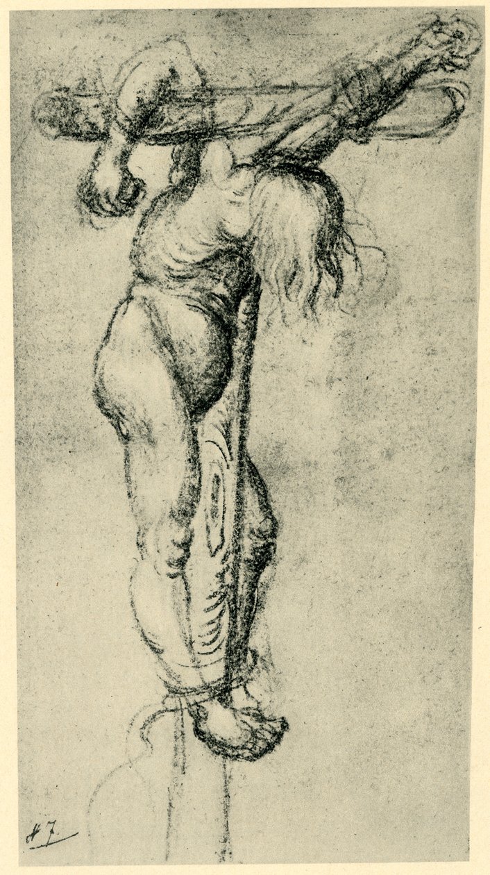Tyv på korset, 1500-1504, 1943. af Lucas Cranach the Elder
