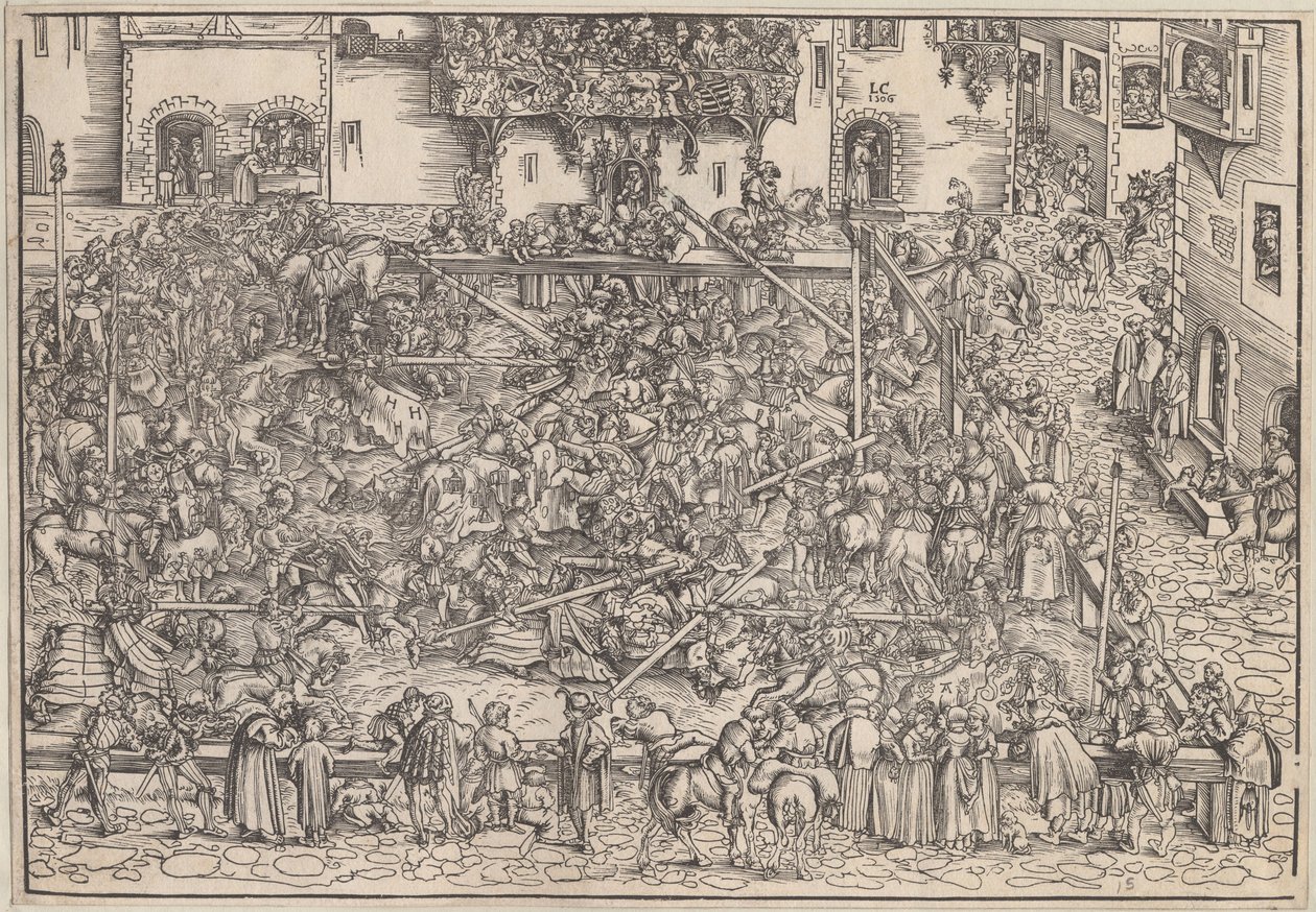 Turnering, 1509 af Lucas Cranach the Elder