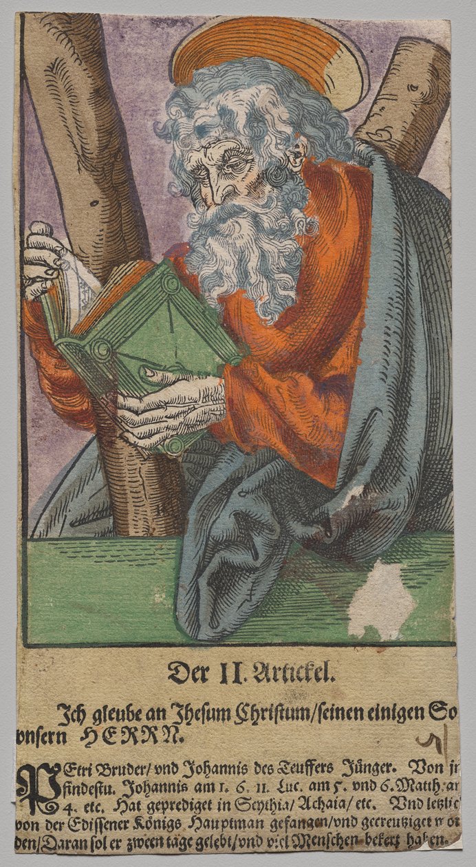 Andreas fra Kristus, apostlene og den hellige Paulus af Lucas Cranach the Elder, After