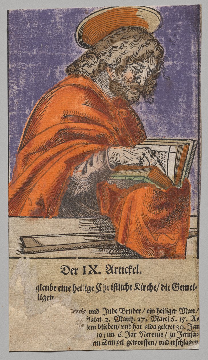 Jakob den Mindre fra Kristus, apostlene og den hellige Paulus af Lucas Cranach the Elder, After