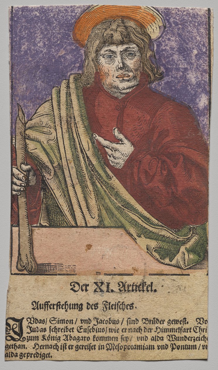 Judas fra Kristus, apostlene og den hellige Paulus af Lucas Cranach the Elder, After