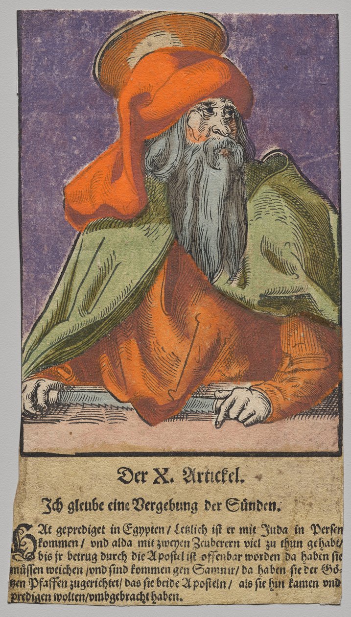 Simon fra Kristus, apostlene og den hellige Paulus af Lucas Cranach the Elder, After