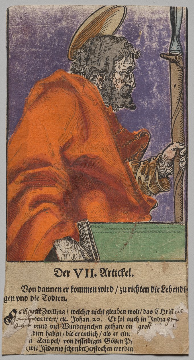 Thomas fra Kristus, apostlene og den hellige Paulus af Lucas Cranach the Elder, After