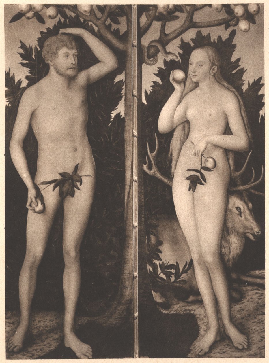 Adam og Eva af Lucas Cranach the Younger