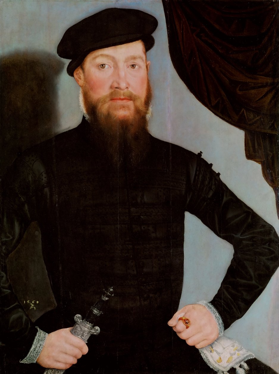 Tysk: Mandsportræt Mandsportræt af Lucas Cranach the Younger