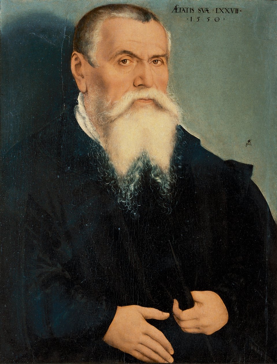 Italiensk:  Ritratto di Lucas Cranach il Vecchio Portræt af Lucas Cranach den ældre af Lucas Cranach the Younger