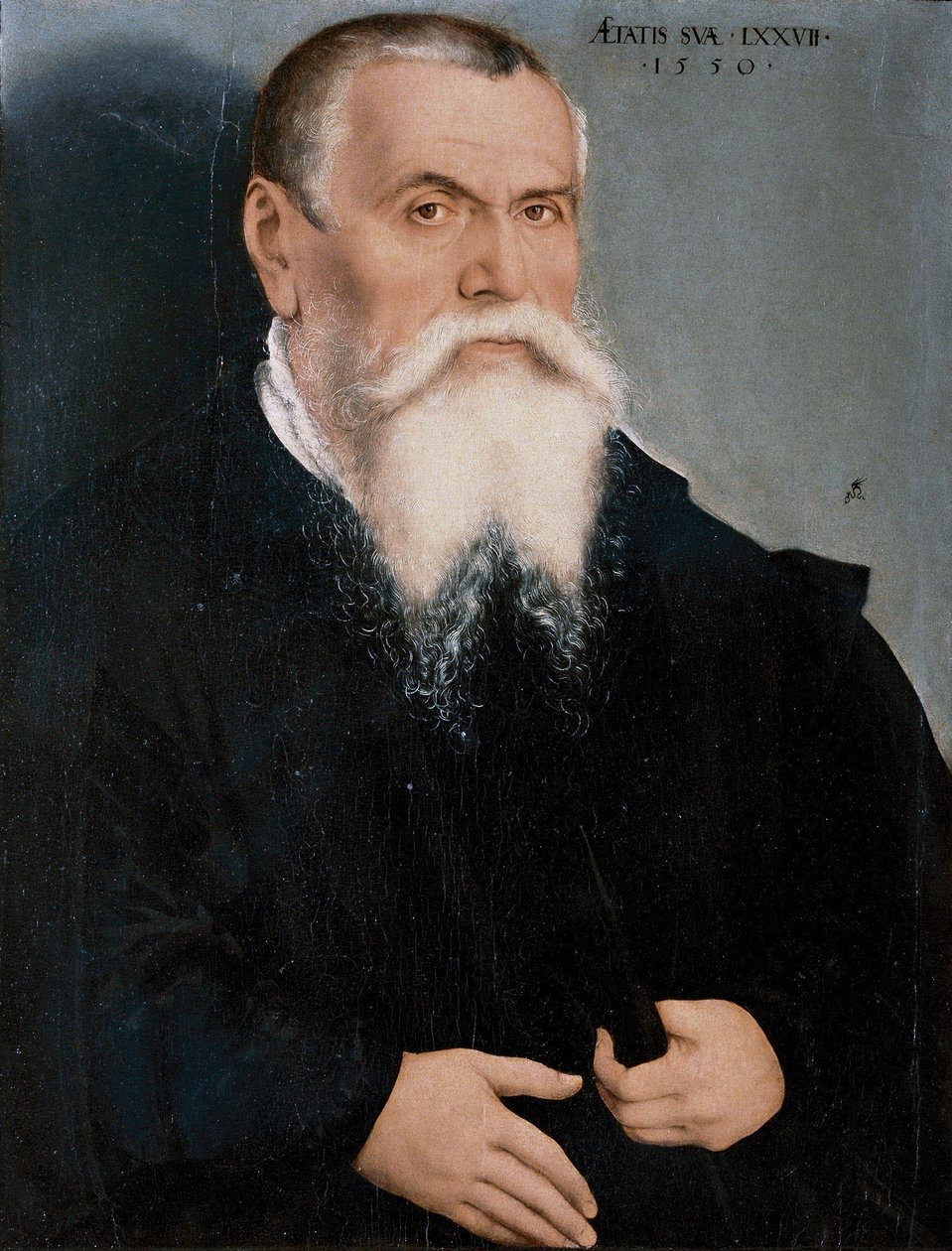 Italiensk:  Ritratto di Lucas Cranach il Vecchio Portræt af Lucas Cranach den ældre af Lucas Cranach the Younger