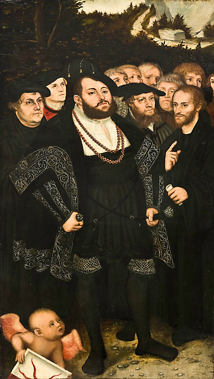 Martin Luther og Wittenberg-reformatorerne af Lucas Cranach the Younger