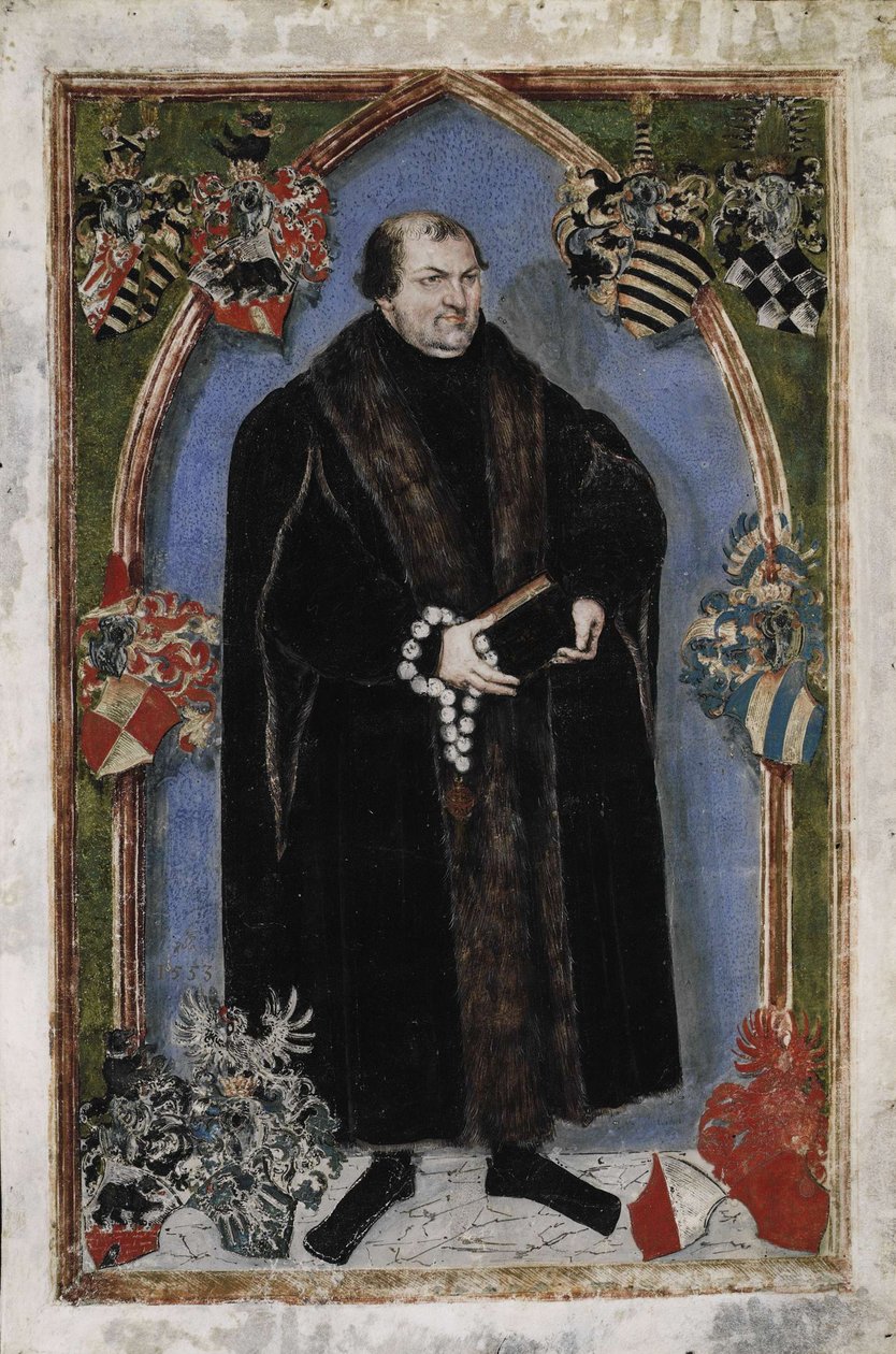 Portræt af George III, Prins af Anhalt-Dessau 1507-1553, 1553 af Lucas Cranach the Younger