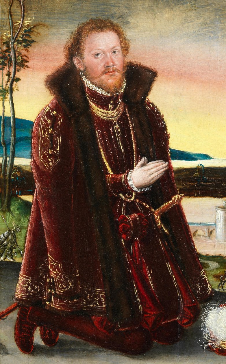 Portræt af prins Joachim Ernst von Anhalt af Lucas Cranach the Younger