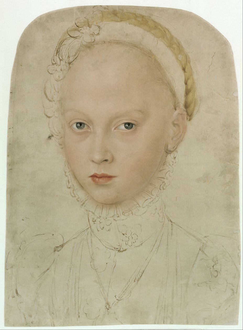 Portræt af prinsesse Elisabeth af Sachsen af Lucas Cranach the Younger
