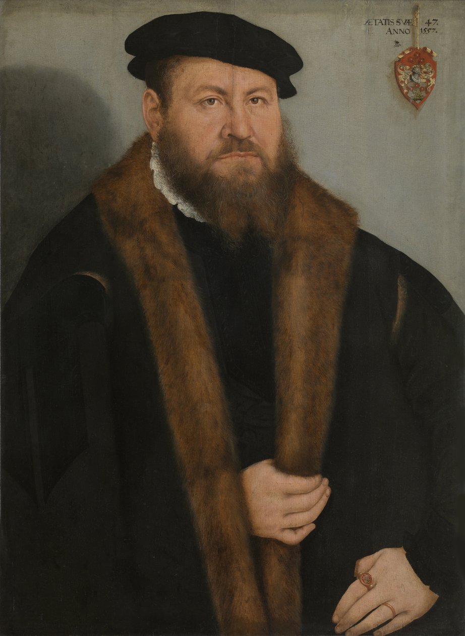 Portræt af en mand, 1557 af Lucas Cranach the Younger
