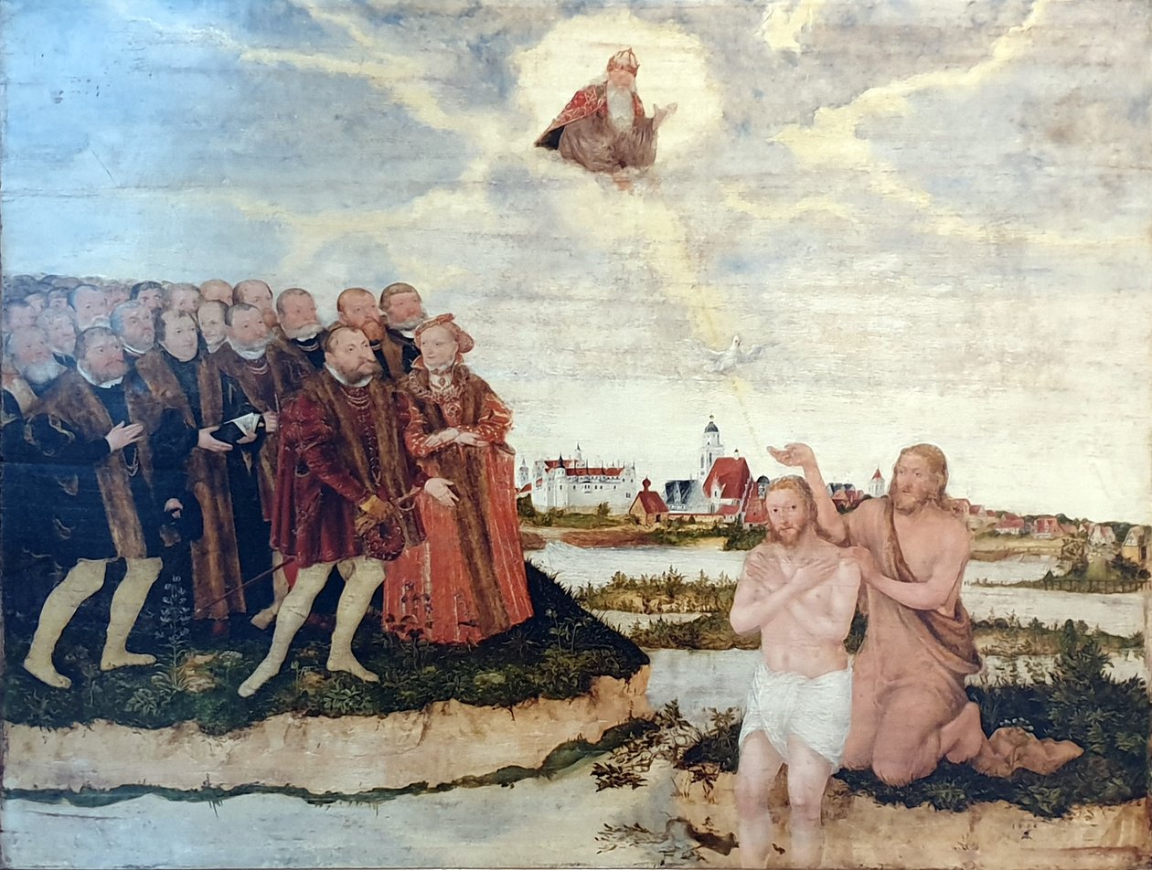 Kristi dåb af Lucas Cranach the Younger
