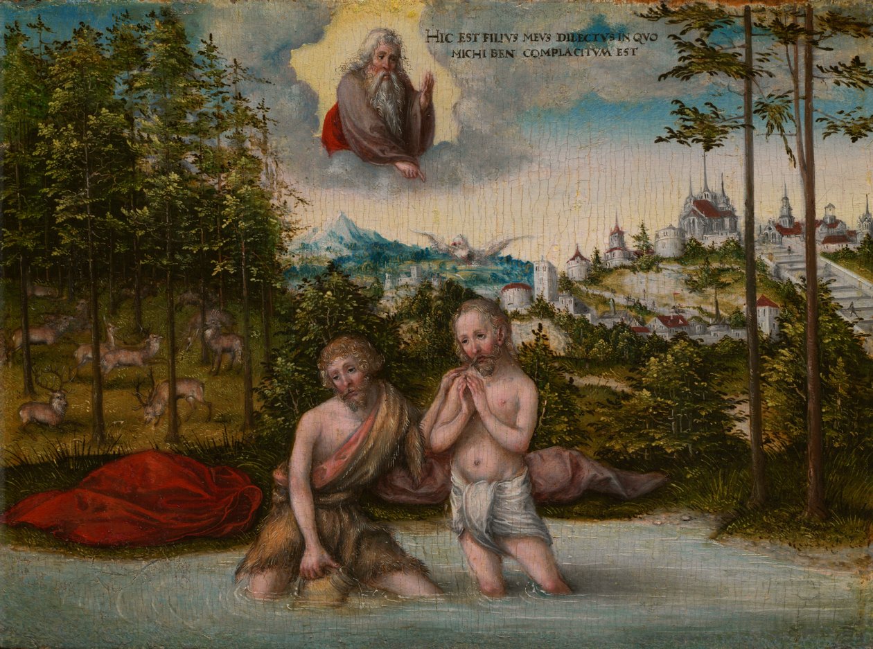 Kristi dåb af Lucas Cranach the Younger