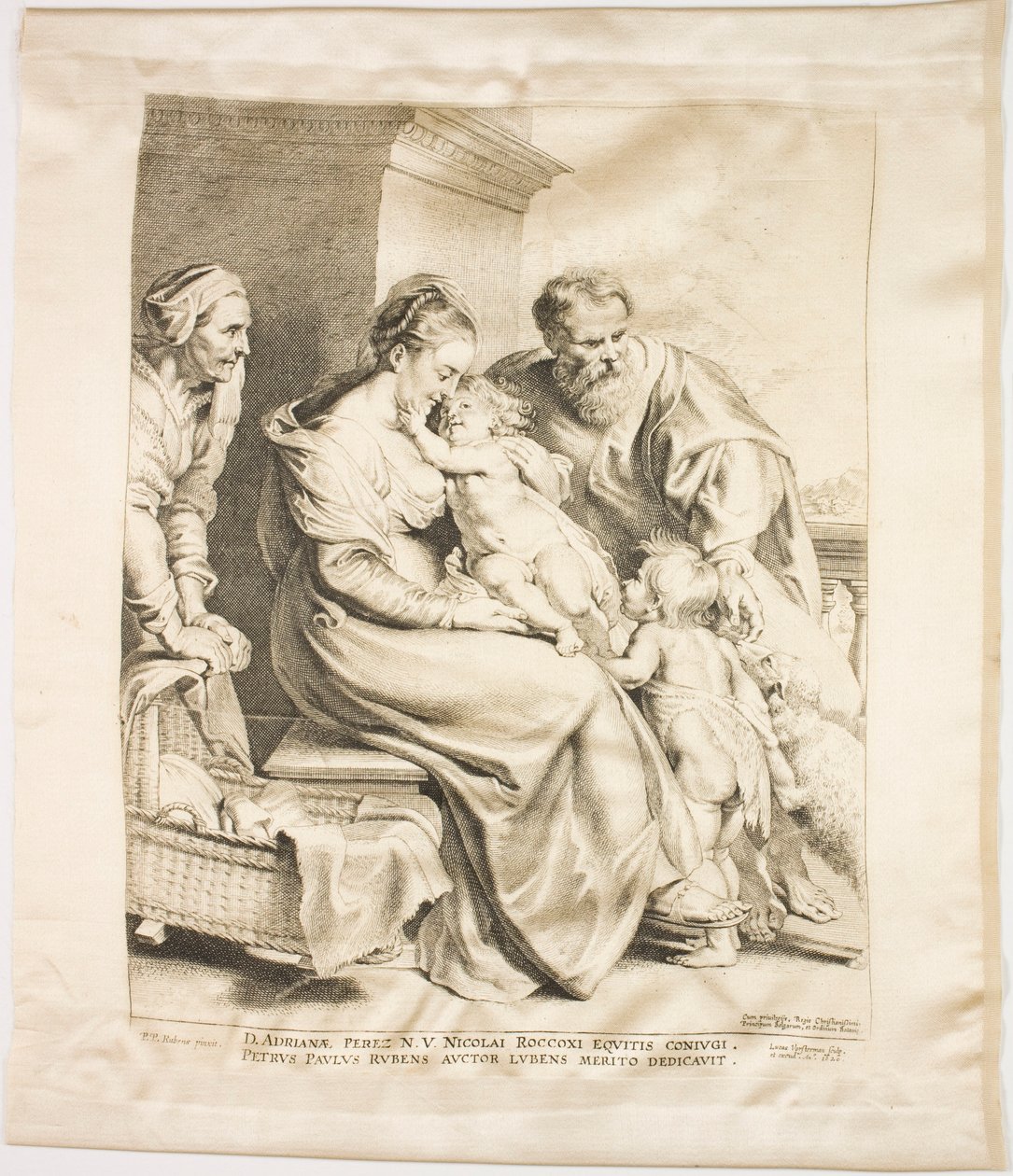 Den hellige familie med Saint John og Saint Elizabeth af Lucas Emil Vorsterman