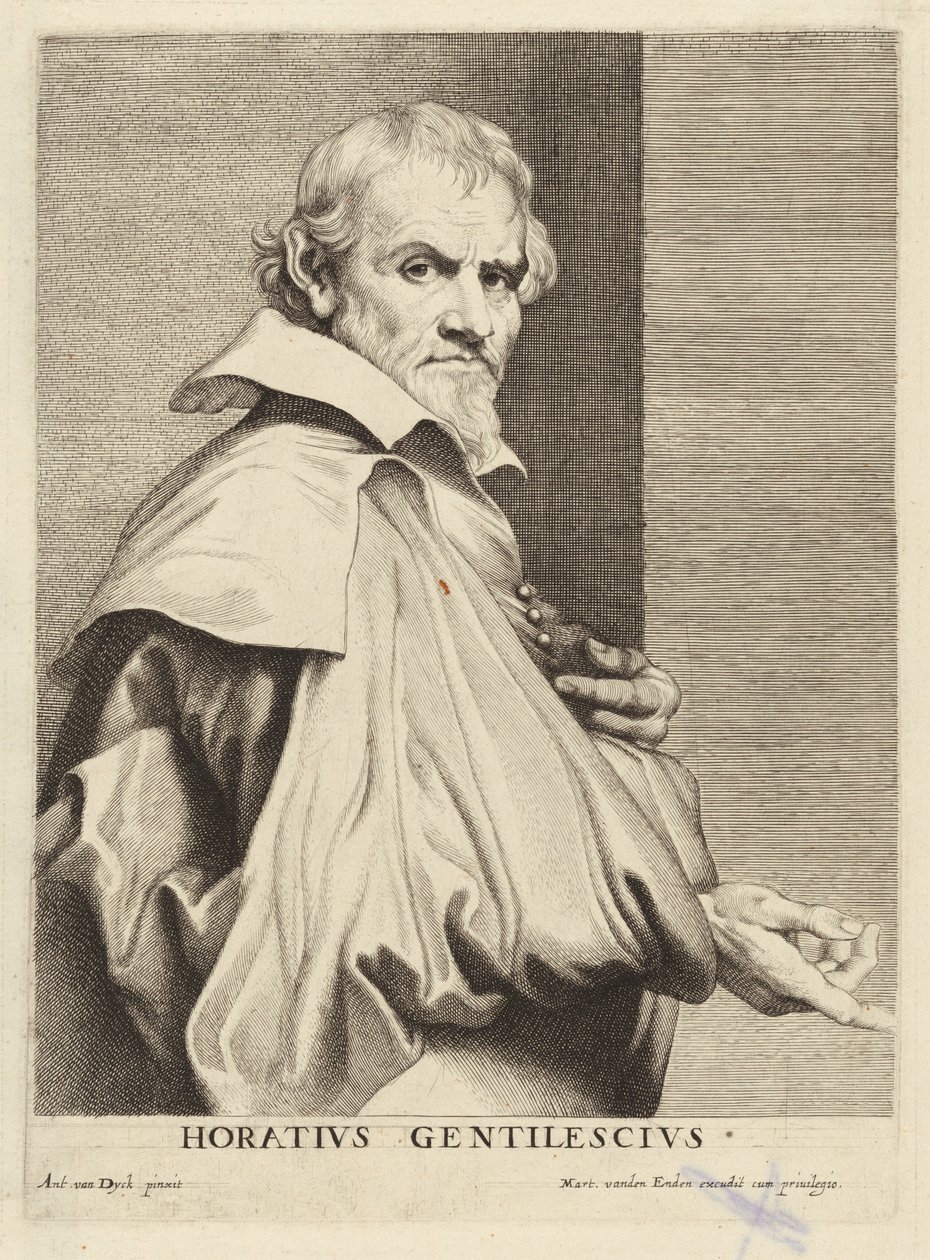 Orazio Gentileschi af Lucas Emil Vorsterman after Sir Anthony van Dyck