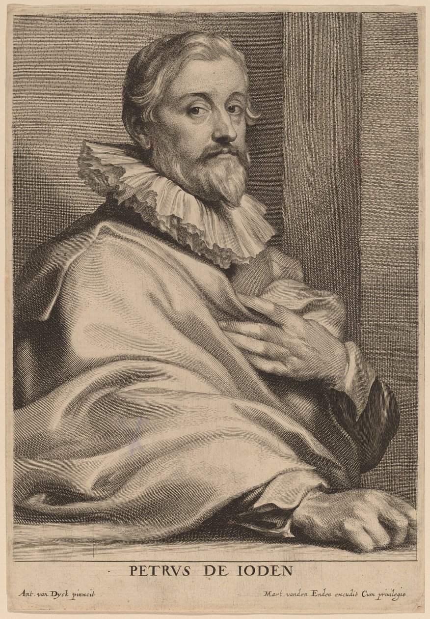 Pieter de Jode den Ældre af Lucas Emil Vorsterman after Sir Anthony van Dyck