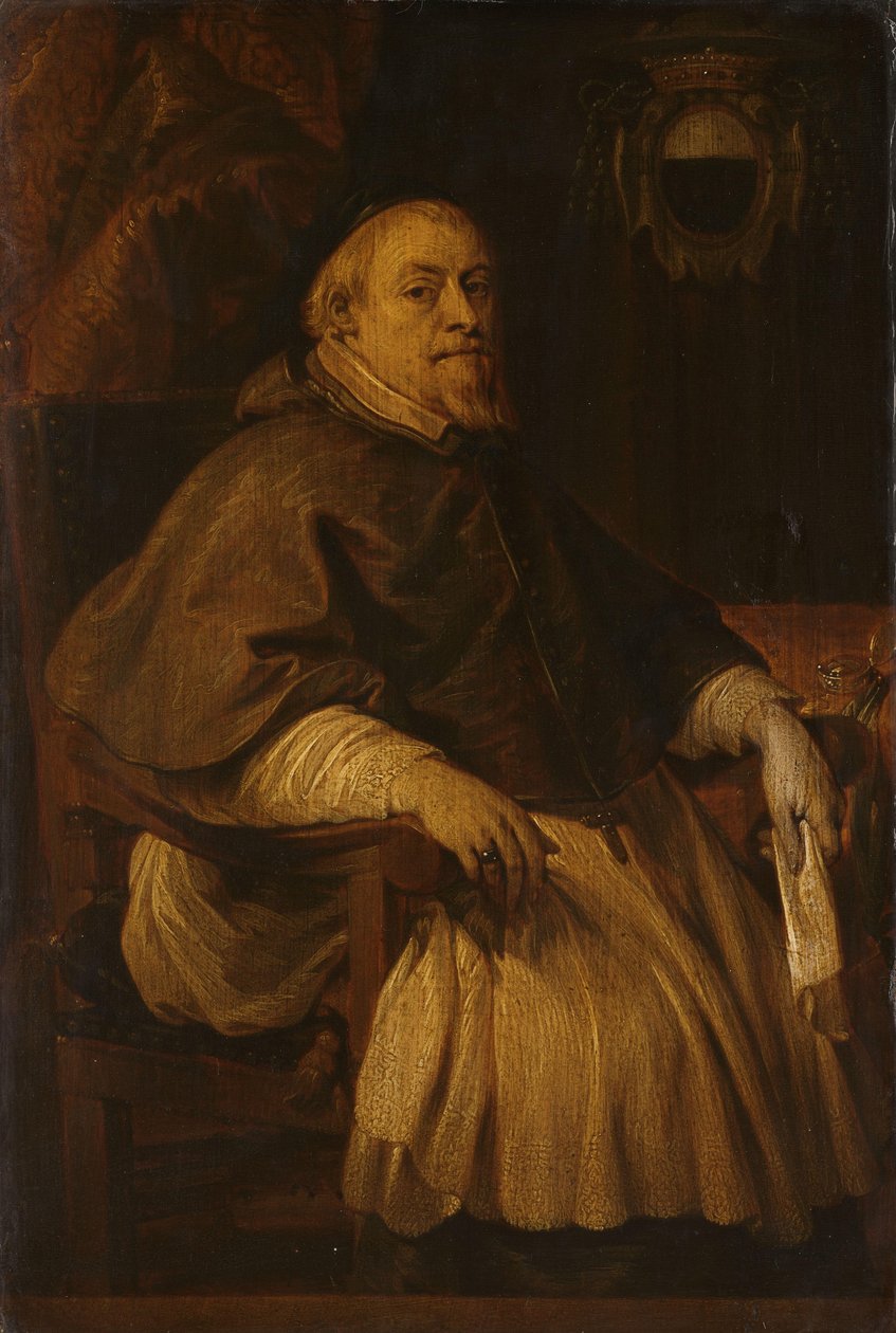 Portræt af François de Gand-Vilain (1647-1666), biskop af Doornik af Lucas Franchoys (II)