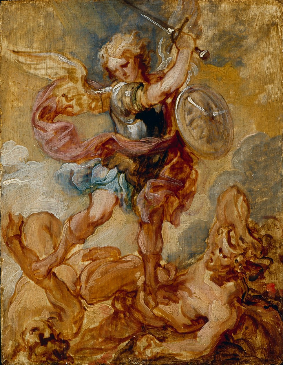 Sankt Michael af Lucas Franchoys the Younger