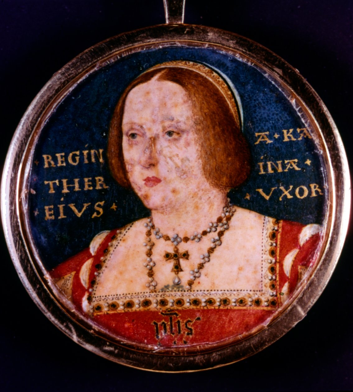 Katarina af Aragon, Henrik VIIIs første hustru, c1510-1533 af Lucas Horenbout