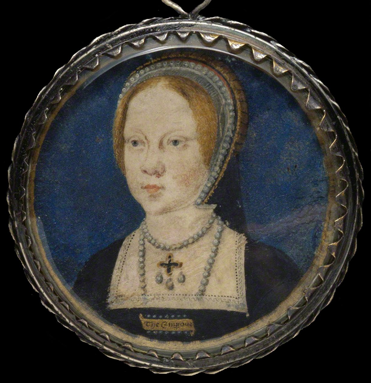 Portræt af Mary I af England, ca 1521-1525 af Lucas Horenbout or Hornebault