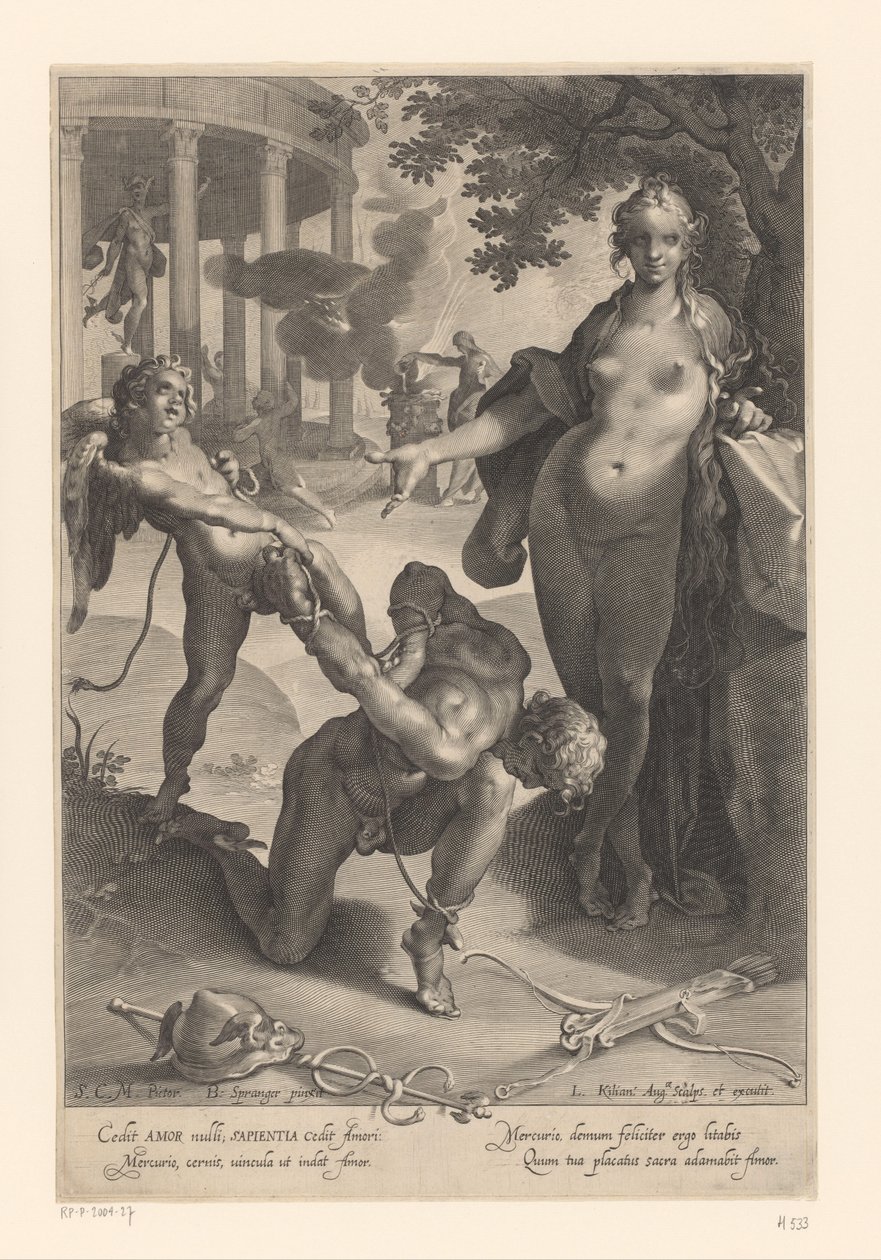 Amor binder Mercury og Venus ure af Lucas Kilian