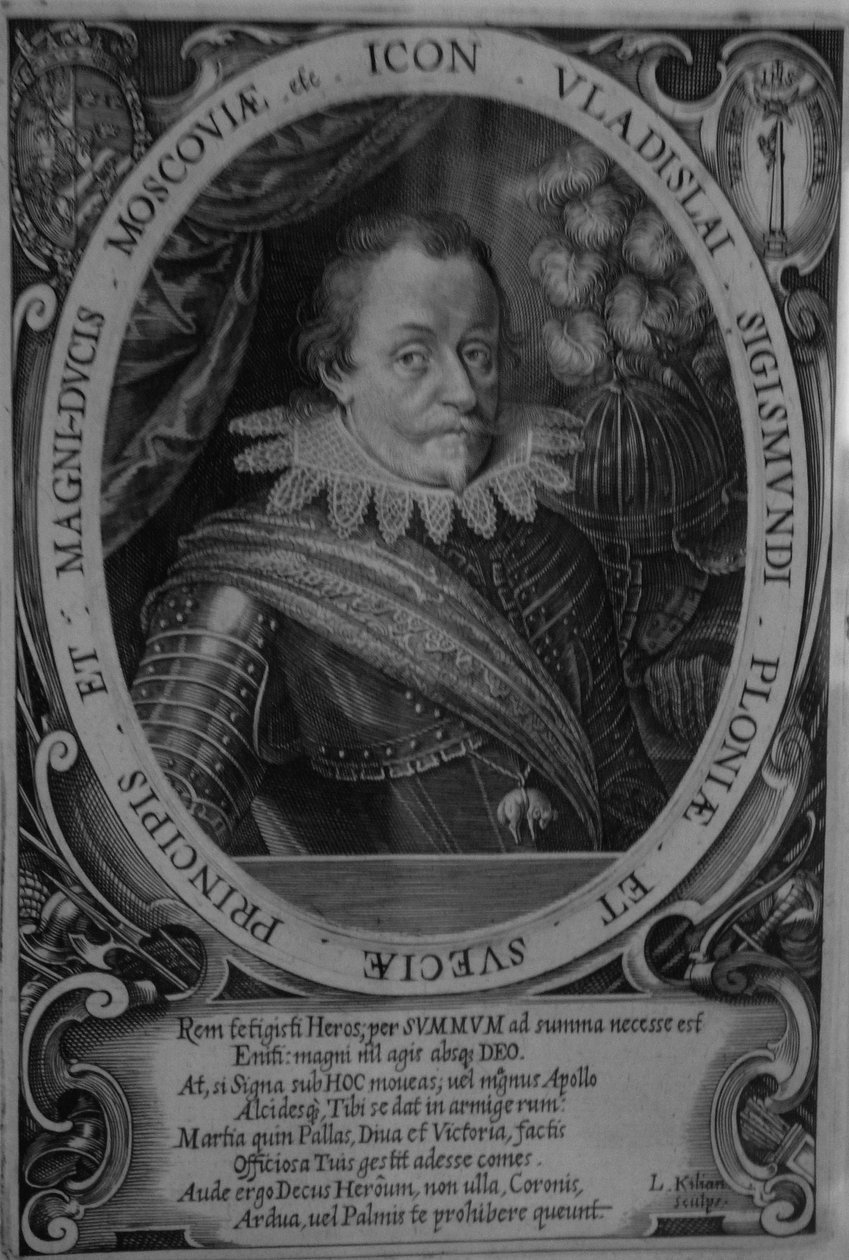 Kong Wladyslaw IV Vasa af Polen 1595-1648, zar af Rusland, før 1632 af Lucas Kilian
