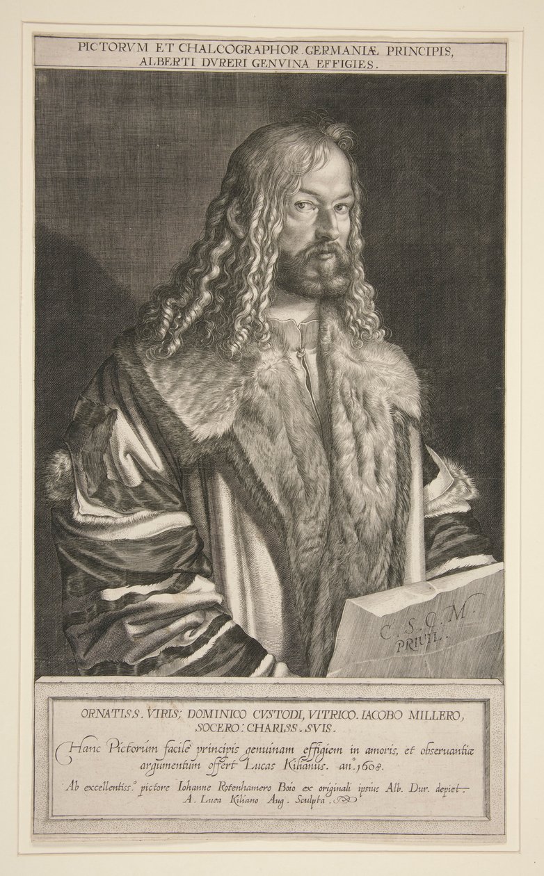 Portræt af Albrecht Durer af Lucas Kilian