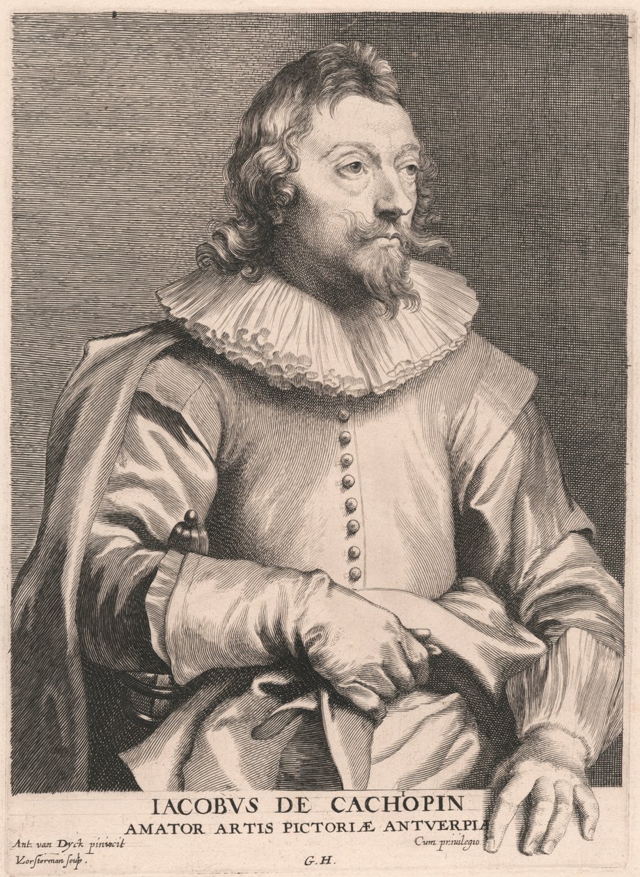 Jacobus de Cachopin, elsker af malerkunsten i Antwerpen af Lucas Vorsterman