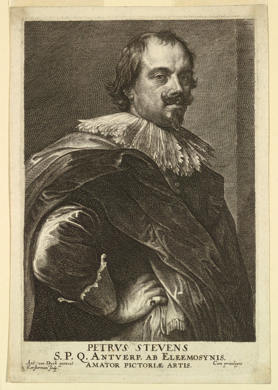 Portræt af Peter Stevens, fra Icons of Princes of Men af Lucas Vorsterman