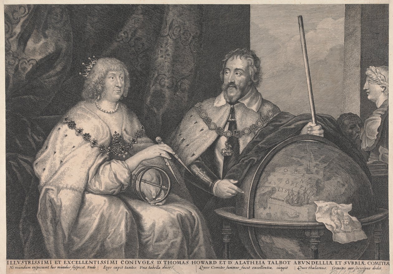 Thomas Howard, 21. jarl af Arundel og Alethea Howard (født Talbot), 13. baronesse Furnival, grevinde af Arundel af Lucas Vorsterman