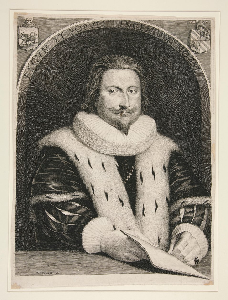 Alvise Contarini/Aloysius Contareno i en alder af 31 år af Lucas Vorsterman the Elder