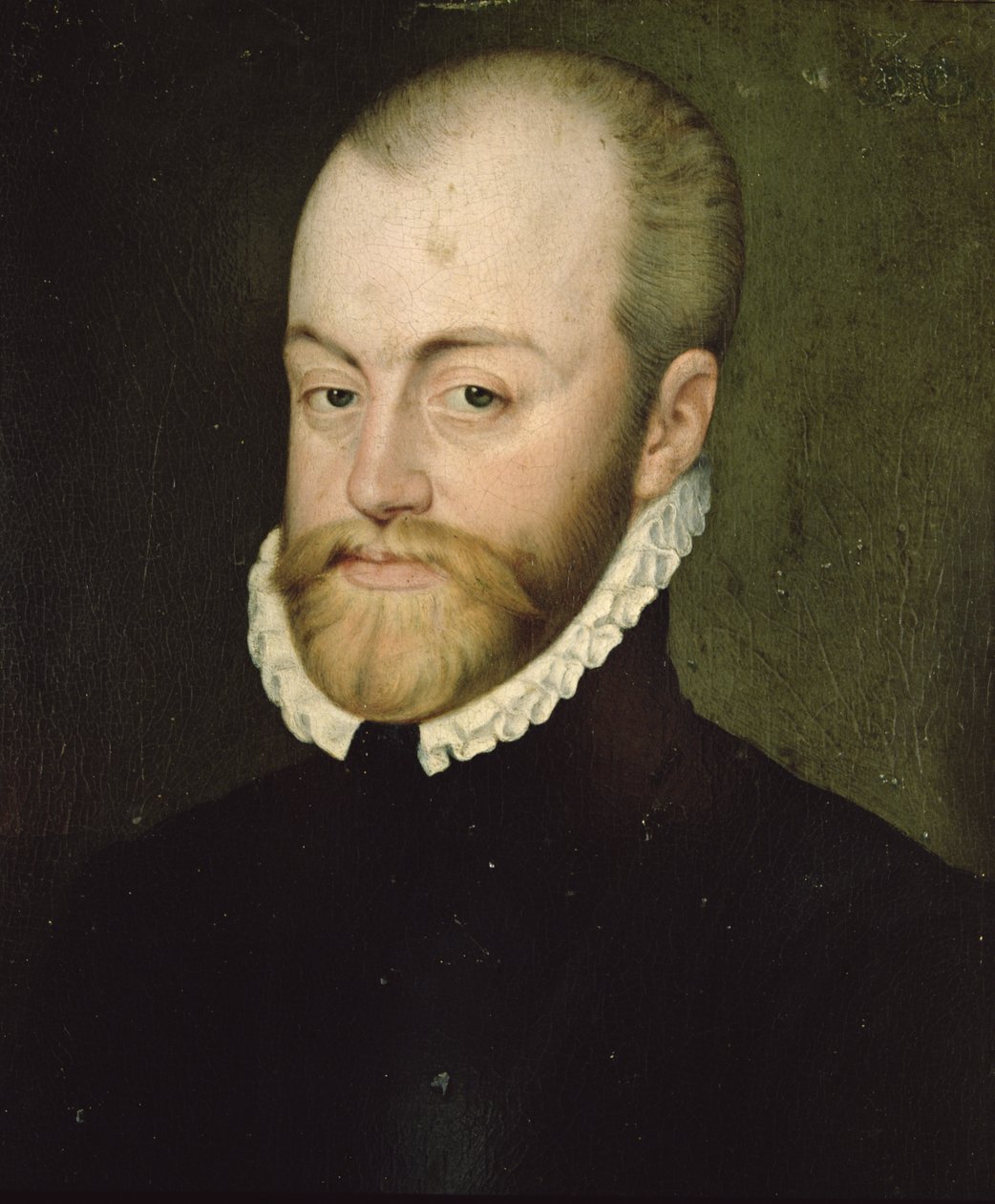 Portræt af Filip II (1527-1598), konge af Spanien (olie på lærred) af Lucas de Heere