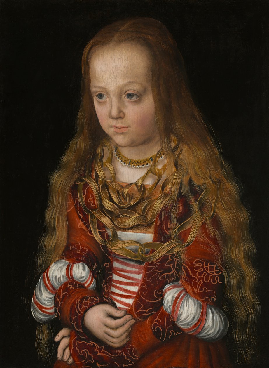 A Princess of Saxony, ca. 1517 (olie på panel) af Lucas the Elder Cranach