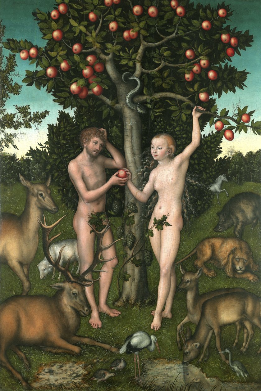 Adam og Eva af Lucas the Elder Cranach