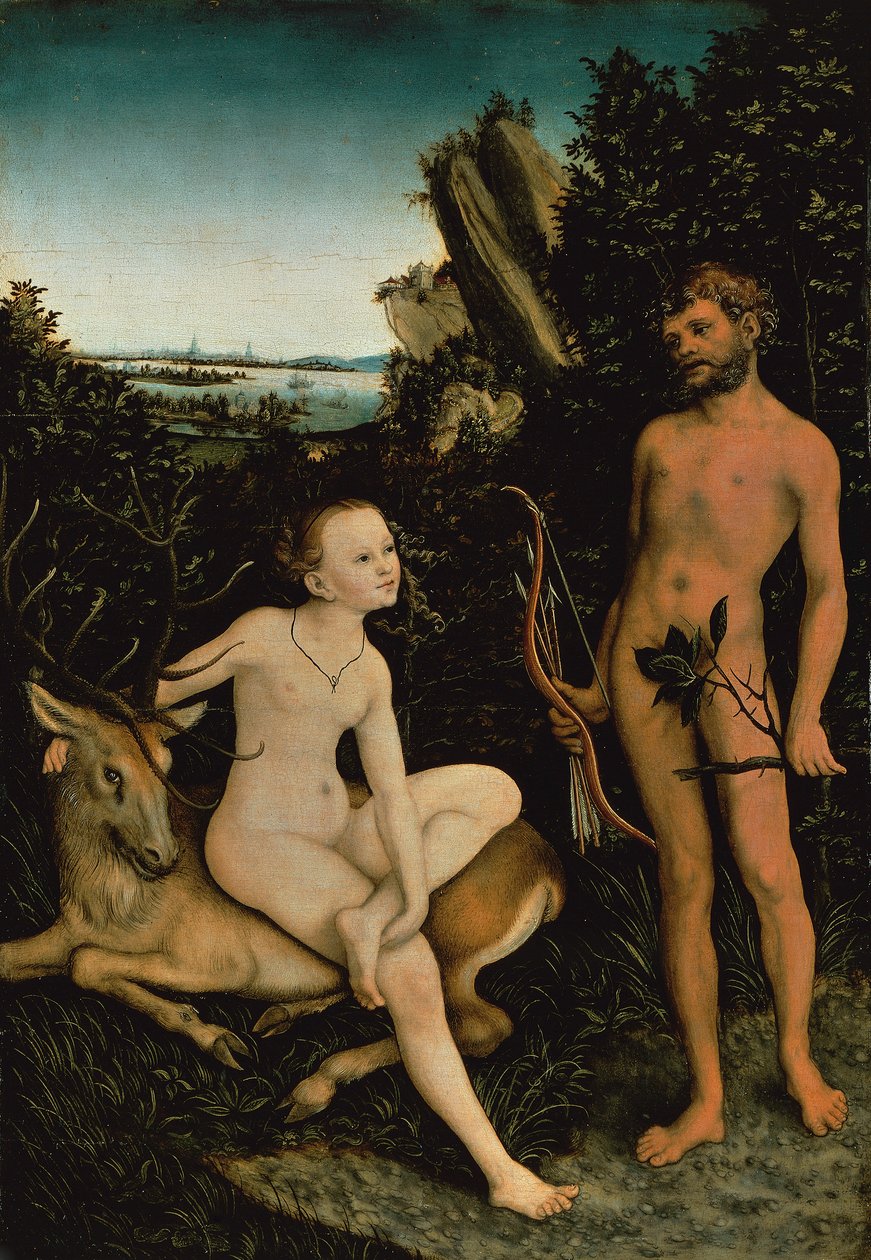 Apollo og Diana af Lucas the Elder Cranach