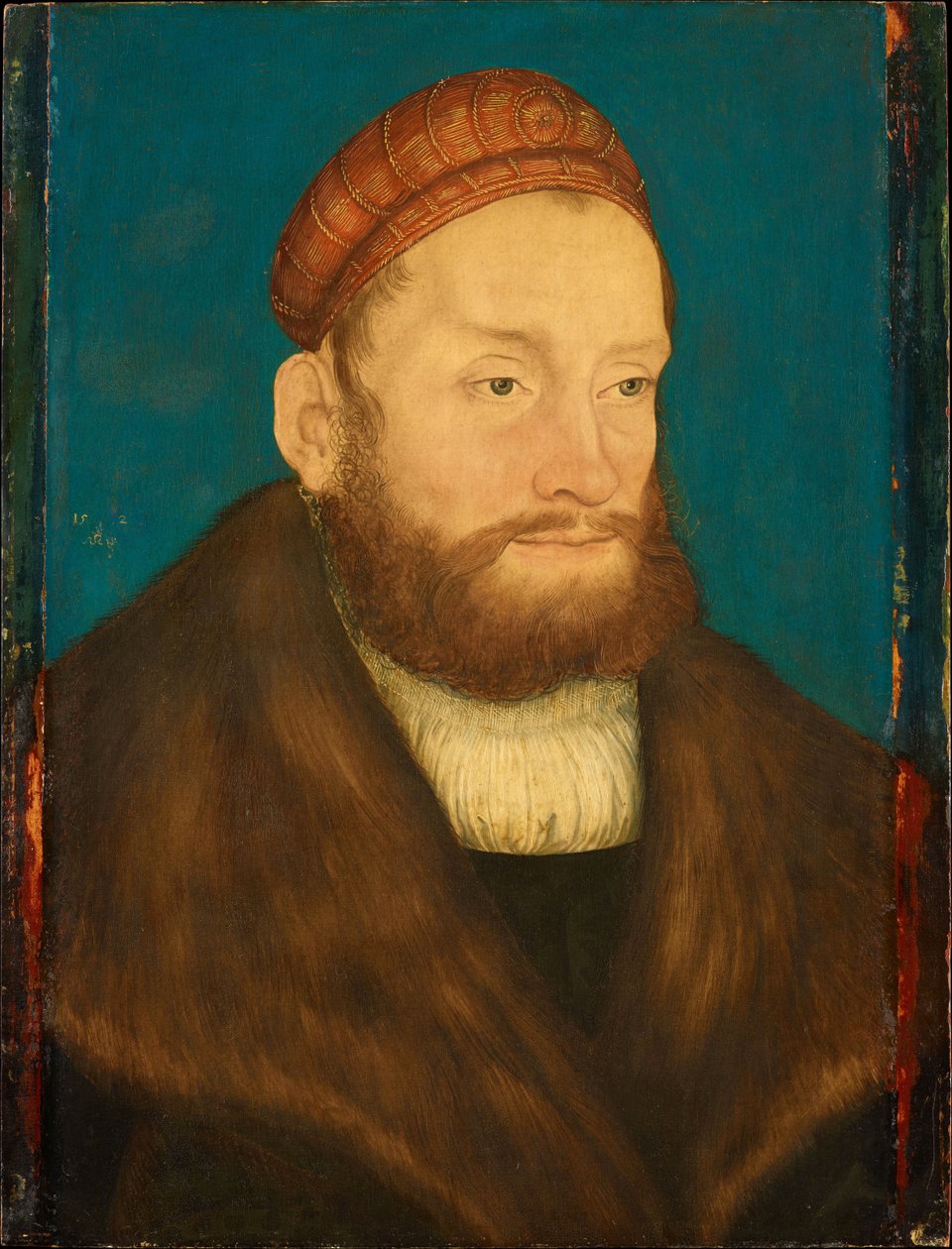 Casimir de Brandebourg Culmbach (1481-1527) - Markgreve Casimir af Brandenburg-Bayreuth, af Cranach, Lucas, den ældre (1472-1553). Olie på træ, efter 1524. Mål: 37,3x28,5 cm. Kunsthistorisk museum, Vienne af Lucas the Elder Cranach