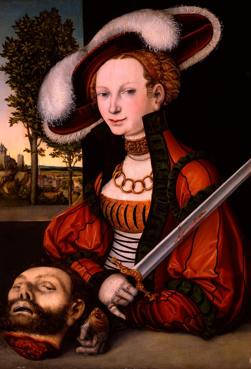 Judith med hovedet af Holofernes af Lucas the Elder Cranach