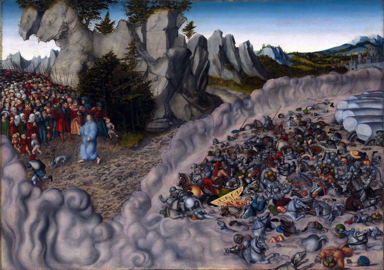 ""La traversée de la mer Rouge par le peuple israelite, l