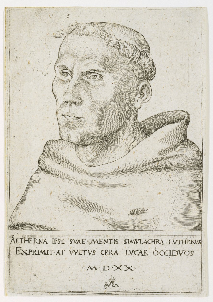 Martin Luther, Buste i trekvartsvisning af Lucas the Elder Cranach