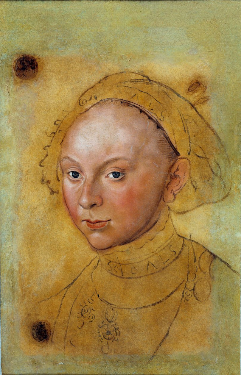 Portræt af Catherine de Brunswick Grubenhagen Maleri af Lucas Cranach (1472-1553) af Lucas the Elder Cranach